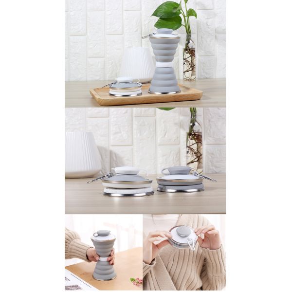 LFGB Standard BPA Free Collapsible Silicone Water Bottle