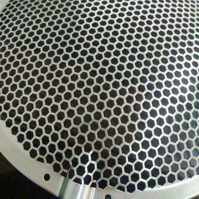 Round Hexagonal Perforated Metal Mesh Sheet For Construction Decoration
