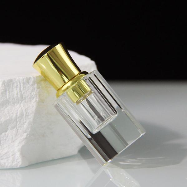 Crystal Glass Arabic Essential Oil Perfume Bottle Glass Stick Attar Bottles Wholesale