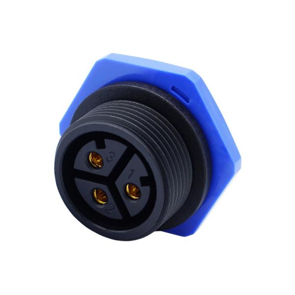 M20 Threaded Panel Mount Waterproof Connector Ip67 Ul Self Locking
