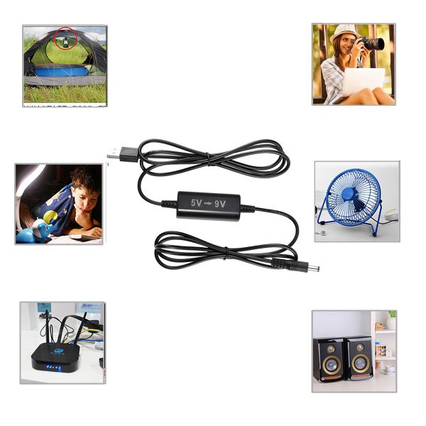 5V à 9V 12V câble de convertisseur 20AWG-24AWG pour le DVR de voiture GPS