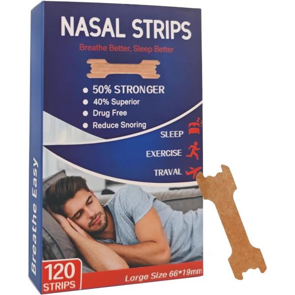 Cross-Border Strong Adhesive Brown Nose Breathing Strips Anti-Snoring Devices to Improve Sleep Ventilation