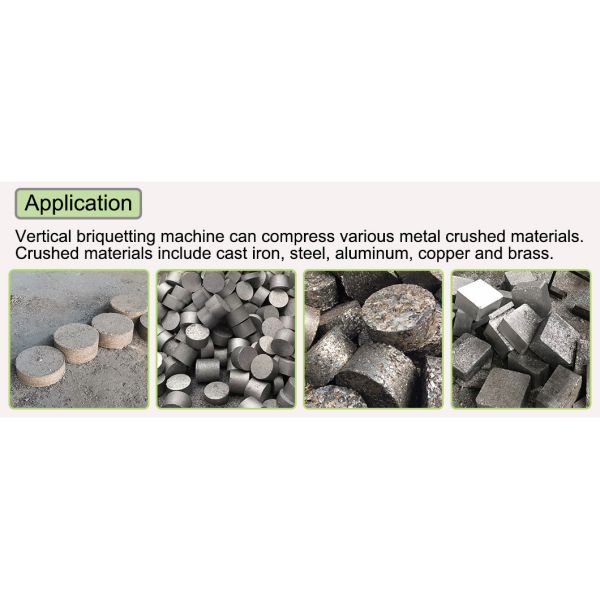 250 écrasements matériels hydrauliques d'acier de machine de presse à briqueter de Ton Vertical/en aluminium