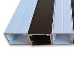 Powder Coated Extruded Aluminum Channel Shapes Customized Length Long Natural Life