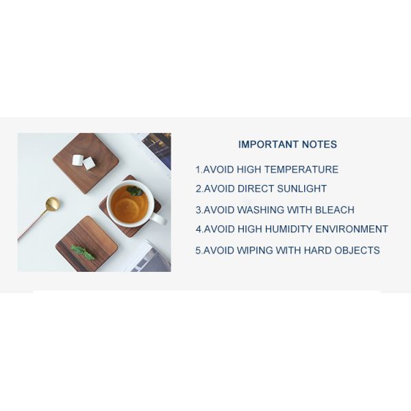 All-Season Square Shape Sapele Wooden Coaster for Drink Cup Tea Customized