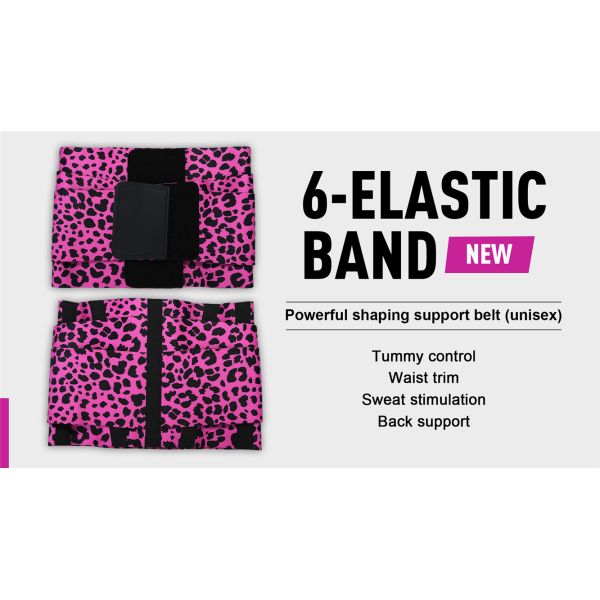 HEXIN High Leopard Slim Belt Waist Trainer para Controle de Barriga de Tamanho Plus