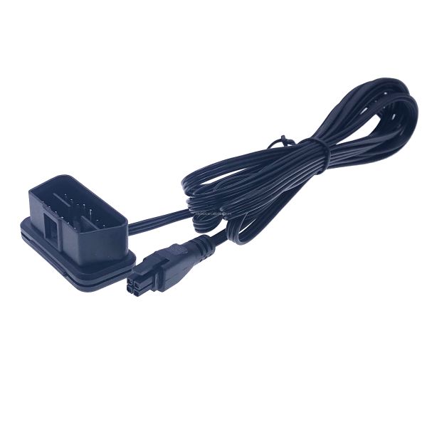 Code Reader Compatible AOTAI 16PIN OBD2 Cable Extension 24V Low Profile OBDII Male to Molex 2x2PIN Connector Flat Cable
