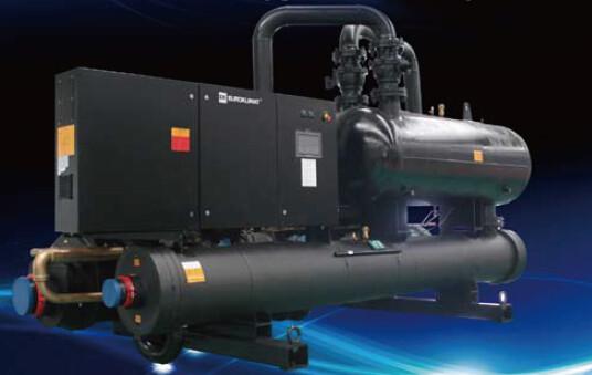 Environmently R134a Water Cooled Screw Chiller Ground Source Heat Pump Unit For Dormitories