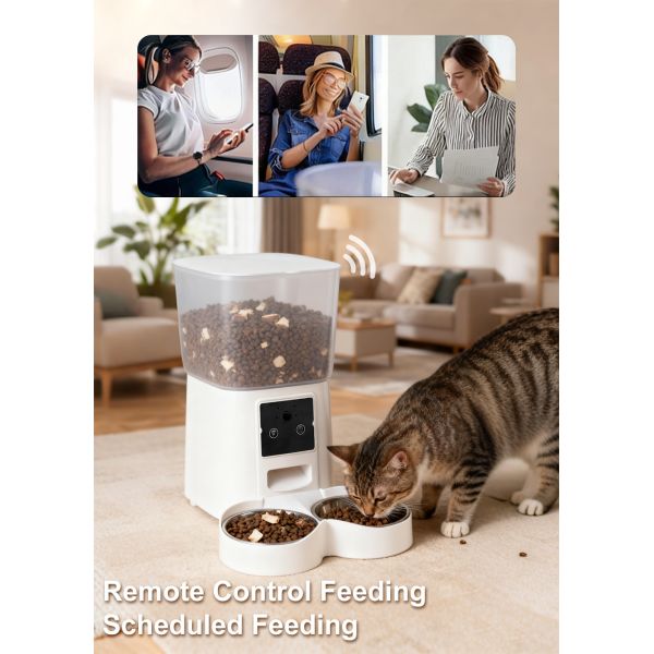 OEM/ODM Pet Products Smart Automatic Pet Feeder with WiFi App Control and Timed Feeding