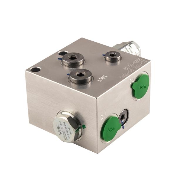 Pièces d'excavatrice hydraulique à plusieurs couches alliage d'aluminium de précision bloc de vanne hydraulique
