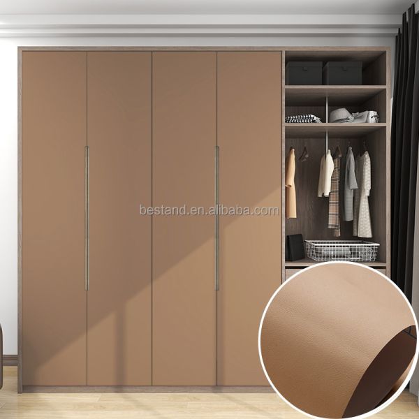 Film de cuisine d'hôtel décoratif papier autoadhésif en bois pour la décoration de meubles