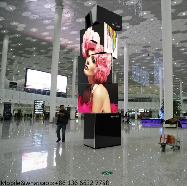P5 full color indoor electronic display board with rotate equipment