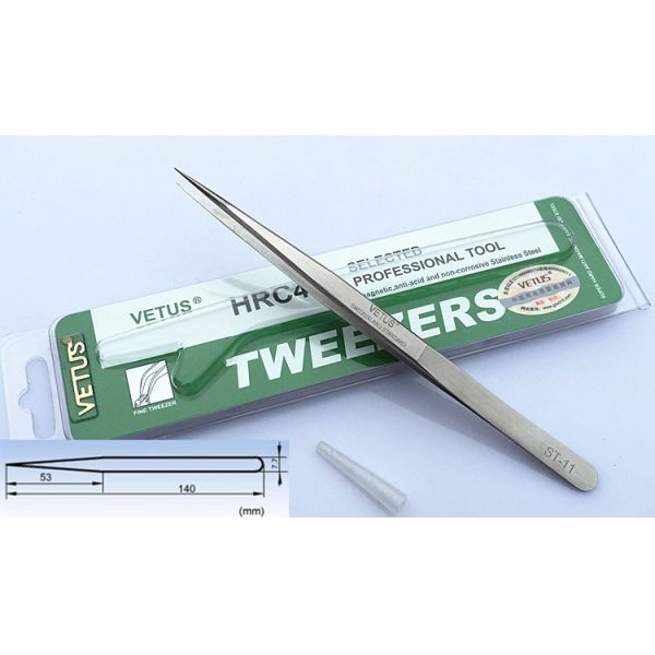 Del metal del color pinzas de acero inoxidables de la precisión segura de las herramientas VETUS del ESD no