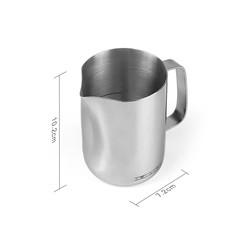 350 ml de jarro de espuma de cappuccino de aço inoxidável de qualidade alimentar 18/10 Jarro de espuma de leite