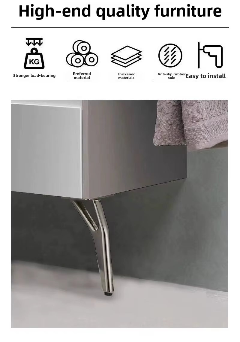 Furniture Sofa Support Legs TV Cabinet Feet High Light Luxury Metal Feet New Bed Cabinet Feet