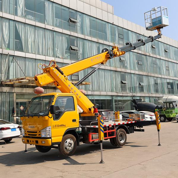 Caminhão Plataforma Elevatória Hidráulica Diesel 6*4 27m Plataforma de Trabalho Aérea Montada em Caminhão com Caçamba Automática Euro 6