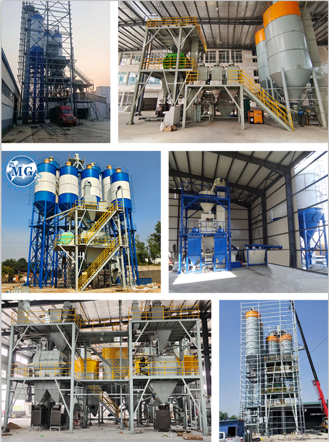 Производственная прямая 10-30T/H Автоматическая суховая минометровая производственная линия