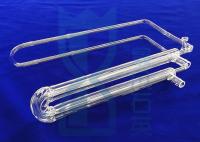 Produtos vidreiros de laboratório passáveis uv catalíticos da ciência do tubo da reação do vidro de quartzo do distribuidor do gás da foto da unidade da destilação