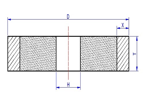 Vitrified Bond Diamond Cut Grinding Wheel For Magnetic Materials