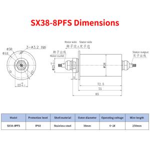 0-24V IP68 Rings antidérapants en acier inoxydable pour 5 mètres sous l'eau