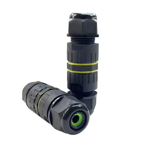 IP67 Waterproof Circular Connector With PA6 Nylon Material And Gilded Brass Metal
