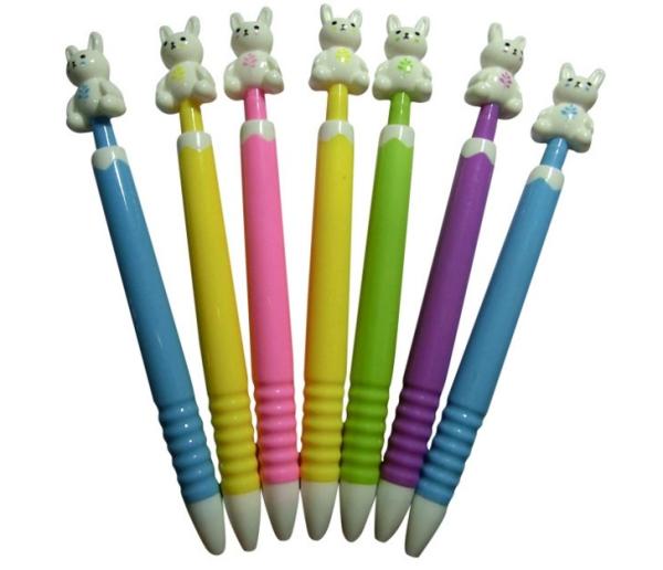 animal top button gift school children promotional ball pen,animla style ballpoint pen