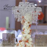 Decoração de mesa de luxo 18 braços lustres de cristal completo candelabra para peças centrais de casamento