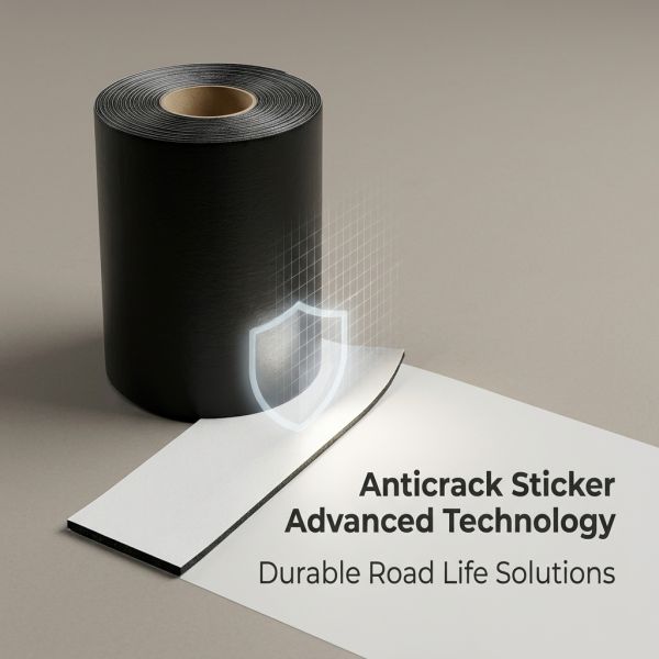 Polymer Reinforced Asphalt Crack Tape Waterproof Pavement Joint Repair Tape