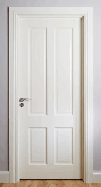 Side Opening MDF Interior Wooden Door European Style High End Custom for Modern Design