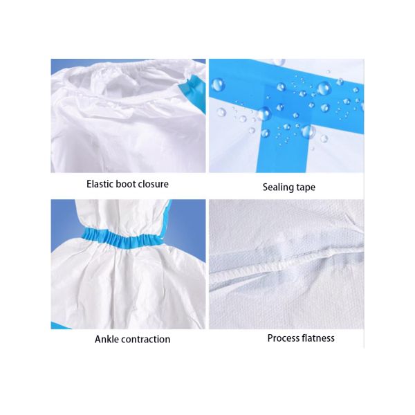 Устранимый медицинский защитный ботинок покрывает не сплетенную эластичную крышку ноги Drawstring