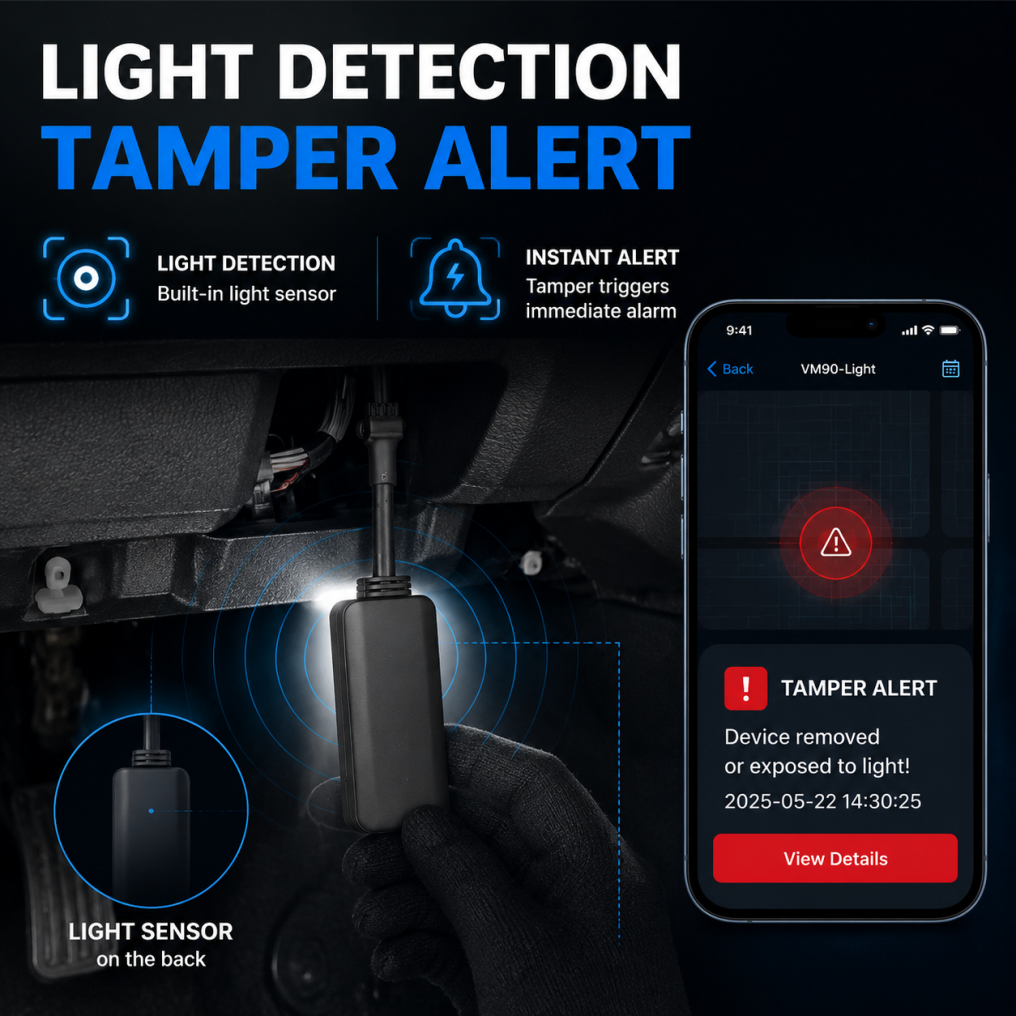 VM90-Light 4G LTE Ultra-Slim Anti-Tamper Vehicle Tracker