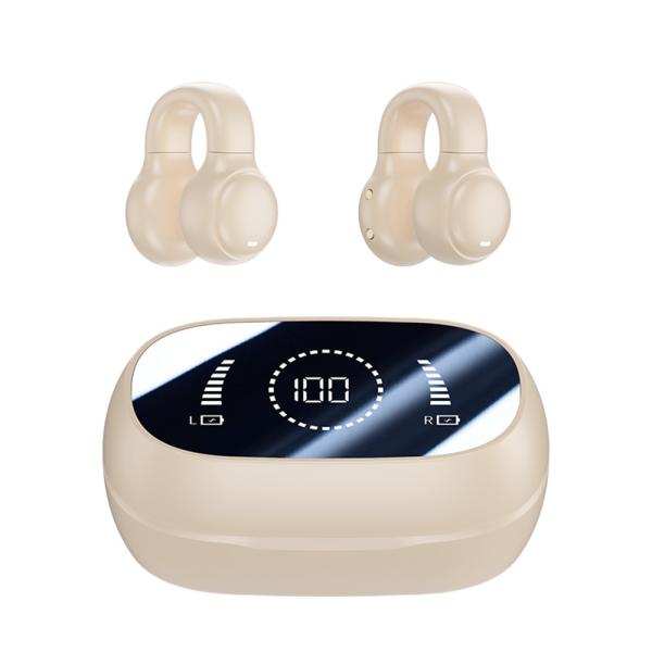Bluetooth 5.3 Earphone Fully Open Ear Design 9D Surround Sound Game Audio-sync HIFI Digital Display 1.5H Charging 6H Single Playback