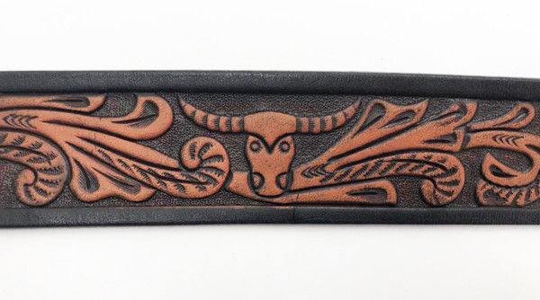 Ремни талии неподдельных кожаных поясов/людей винтажного Cowhide западные оборудованные выбитые кожаные