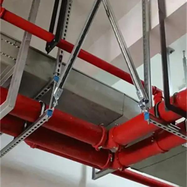 Heavy Duty Earthquake 4 Way Seismic Bracing For Fire Sprinkler 100mm-300mm