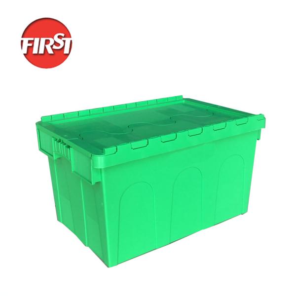 External Size 600*400*350mm Stackable Plastic Boxes for Durable Logistic Storage