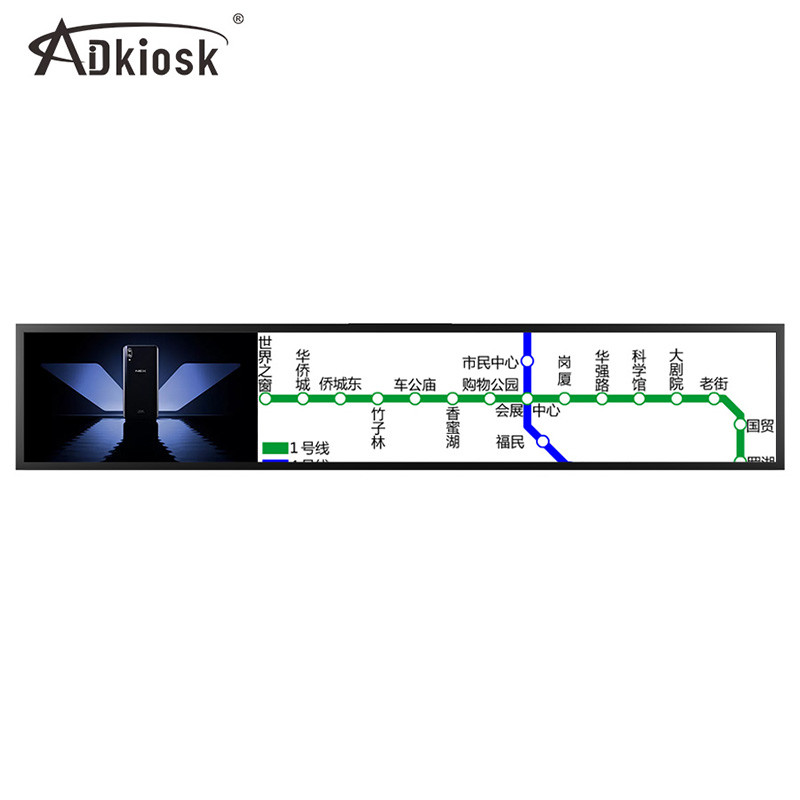 Край полки протянул стену Signage 30Inch 32W дисплея LCD тонкую установил 3000:1