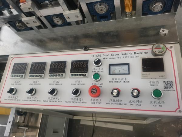 380V 130pcs/Min Plastic Shoe Cover Making Machine Aluminum Alloy Structure