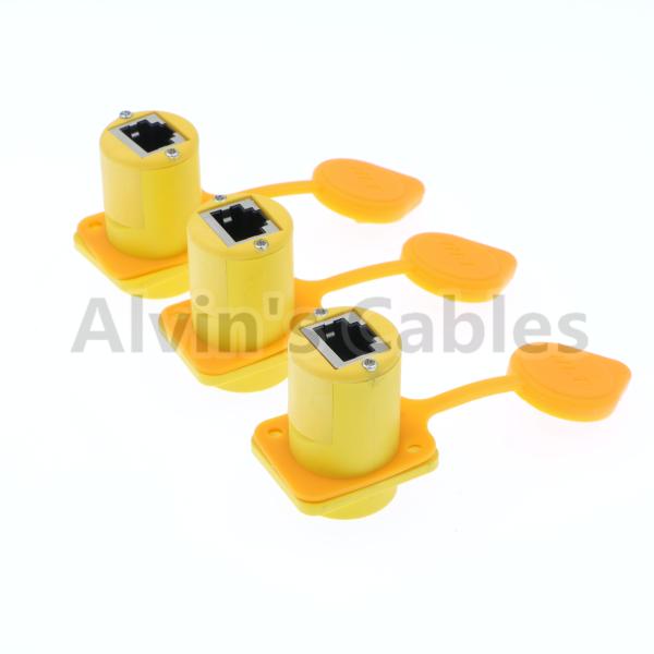 IP65 Ethernet Waterproof RJ45 Connector Plug / Unplug Connecting Mode 1.5A