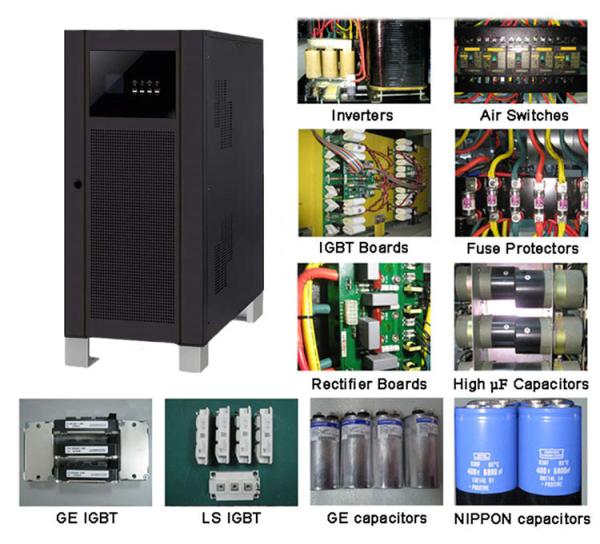120KVA UPS em linha de baixa frequência 3 anúncio publicitário da fase 415V levanta sistemas