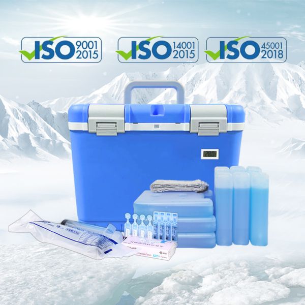Medical Blood Vaccine Cold Chain Transport  Ice Cooler Box Portable Insulated Container Suitable For  0-10C Cooling Storage