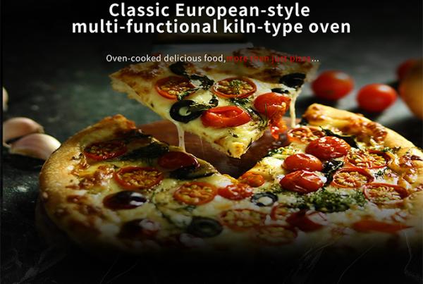Horno de pizza personalizado de 15 kW con piedra volcánica 500-600°C