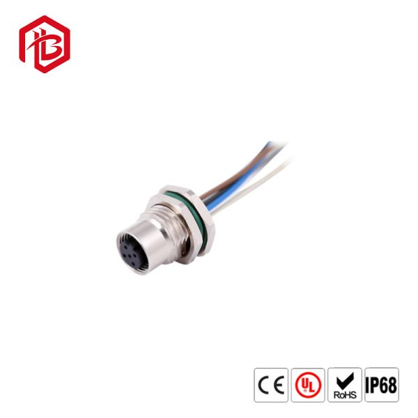 Фронт PCB M12 соединителя 5Pin держателя панели PCB M12 круговой женский устанавливая винтовой нарез гнезда PG9 соединителя