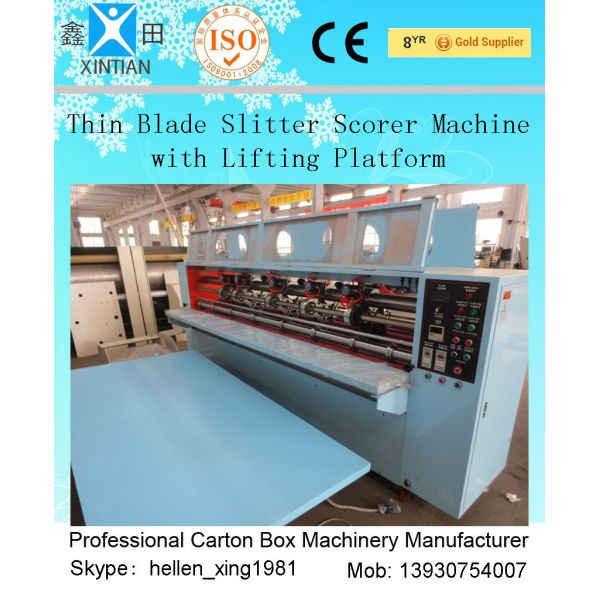 High Speed Double Pre-Scoring Carton Box Cutting Machine / Carton Cutter Machine