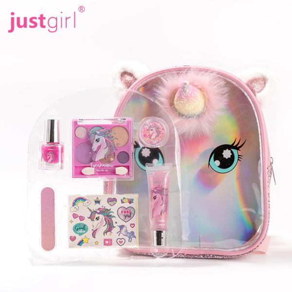 Pink Furry Plastic Pretend Makeup Set