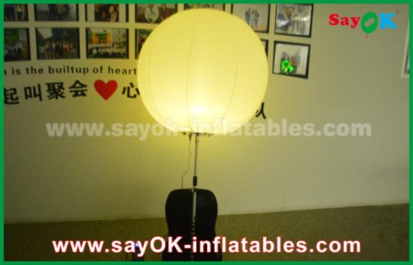 190 D Nylon Cloth Windproof LED Inflatable Ball , Promotion Inflatable LED Balloon