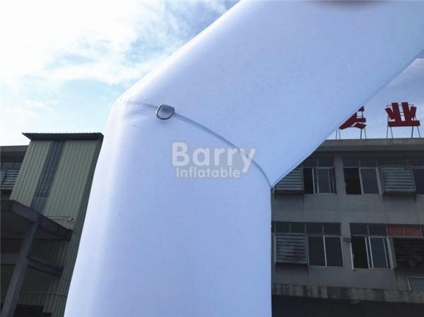 Poço inflável relativo à promoção exterior gigante branco do apoio de arco - terminado