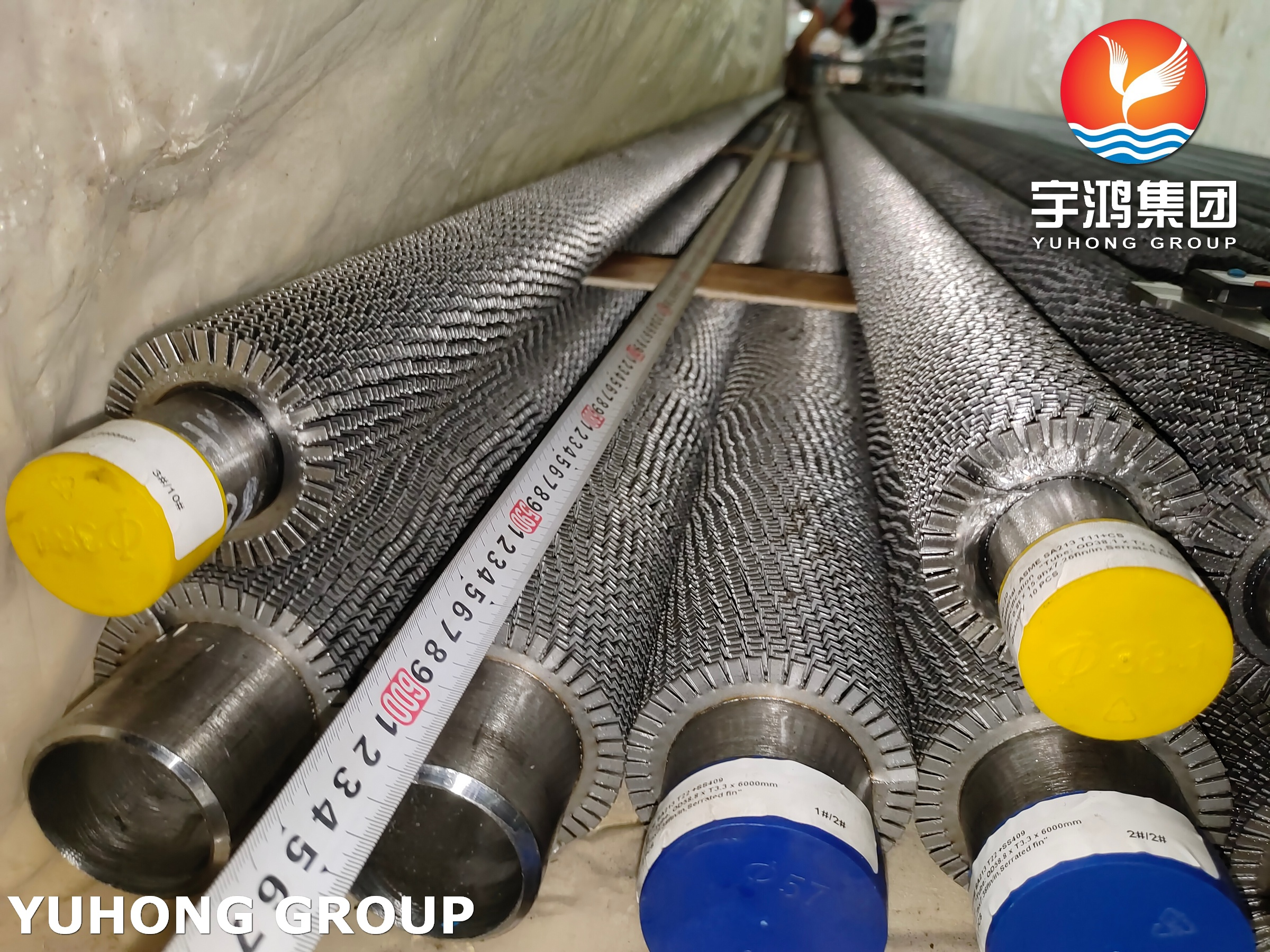 ASME SA213 T22 Serrated Finned Tube with Carbon Steel Fins For Boilers Banks