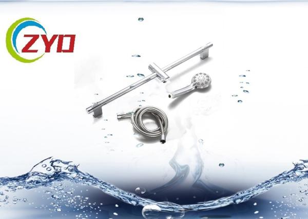 Bathroom Toilet 201 Stainless Steel Adjustable Shower Set System Panel Sliding Bar With Soap Dispensor  Hand Shower