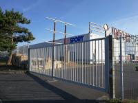 Cerca facilmente instalada Sliding Gate do Odm da porta 7 da altura pés de metal do ferro