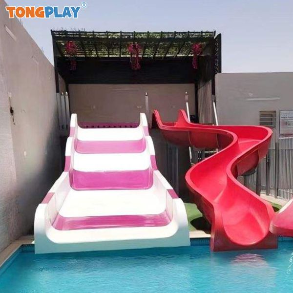 Fiberglass Steel Metal Water Slide with Customized Sizes and Eco-friendly Design for Aqua Parks